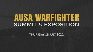 AUSA Warfighter Summit and Exposition – CLOSING KEYNOTE SPEAKER