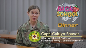 Army Dietician shares importance of healthy eating