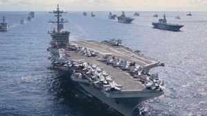 RIMPAC 2022 Fleet Sails in Formation