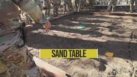 579th EN BN Soldier builds Sand Table for 49th MP BDE