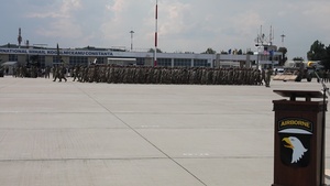 101st marks the arrival into European continent