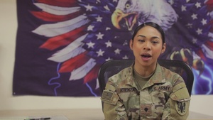 Asian Pacific American Heritage Month Soldier spotlight of Spc. Jacquelyn Atienza