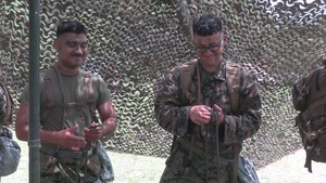 8th Engineer Support Battalion builds a rope bridge during Exercise Summer Pioneer 2022 (Day 4)