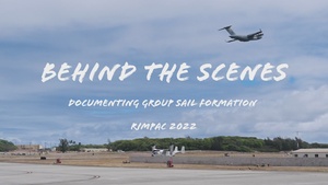 Behind the scenes: Documenting group sail formation, RIMPAC 2022