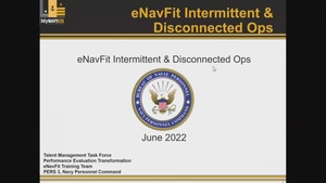 eNavFit Intermittent and Disconnected Operations Overview