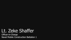 Lt. Zeke Shaffer, Naval Mobile Construction Battalion 1, Exercise Summer Pioneer 2022 (Interview)