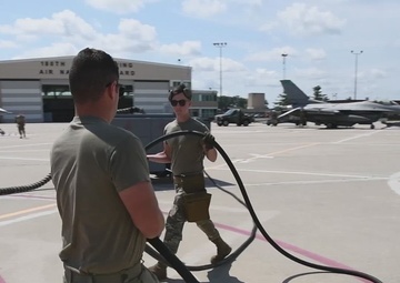 (No Lower Thirds) 180th Fighter Wing Participates in Large-Scale Readiness Exercise