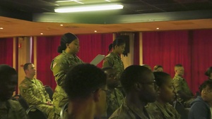 AFNORTH USANATO Bde NCO induction ceremony event center SHAPE, 30 June 2022.