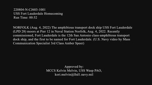 USS Fort Lauderdale Homecoming