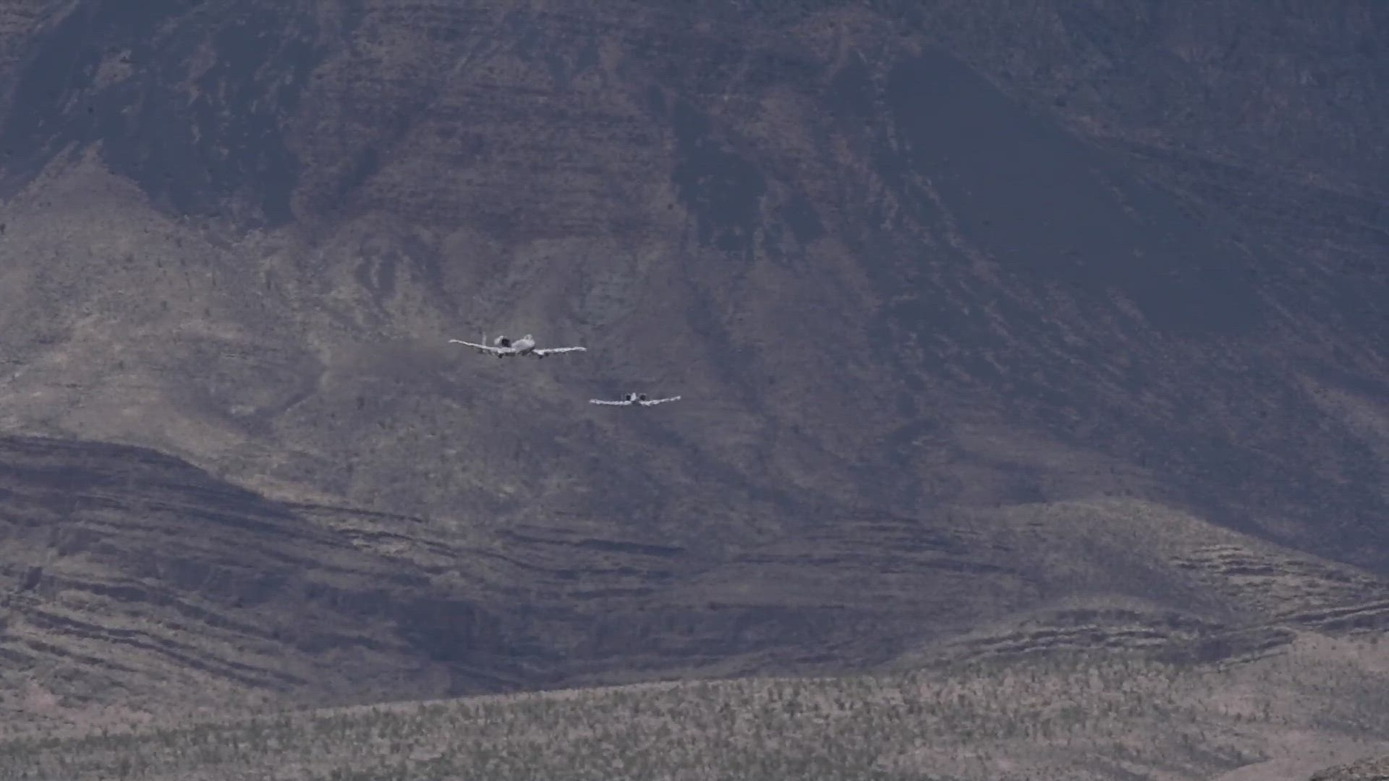 A-10 Thunderbolt IIs assigned to Nellis Air Force Base train with multiple weapons at the Nevada Test and Training Range, Aug. 3, 2022. (U.S. Air Force video by Airman Trevor Bell)