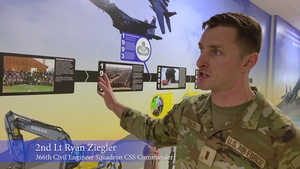 Civil Engineering team creates heritage wall for their squadron