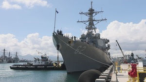 USS Fitzgerald Departs Pearl Harbor for Pacific Dragon 2022