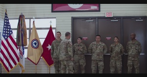 Gen. Funk gives military coin to 5 Soldiers of 311 ESC HQ. Video : 3/4
