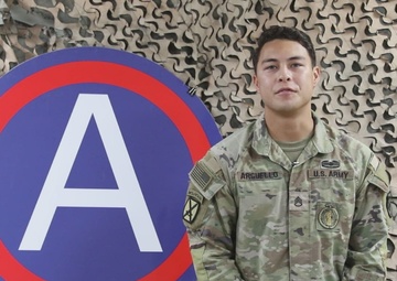 Staff Sgt. Johnny Arguello shoutout to family