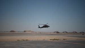 A Sikorsky HH-60 Pave Hawk Takes Off At 332d Air Expeditionary Wing