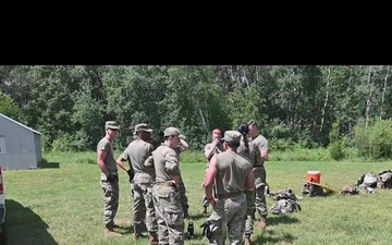219th SFS Trains on Confidence Course