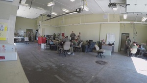Marines with Marine Light Attack Helicopter Squadron (HMLA) 167 perform weapons maintenance during Exercise Northern Strike 22-2