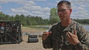 Staff Sgt. Kyle Douglas, Marine Air Wing Support Squadron 471 Purify Natural Water at Exercise Northern Strike 22