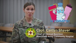 BACH Dietician explains importance of hydration