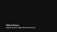Dillard Patton, Office of Naval Research, Technology Operational Experimentation Exercise 2022 (Interview)