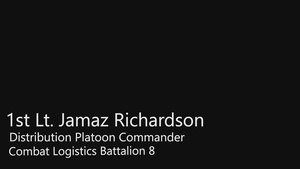 1st Lt. Jamaz Richardson, Combat Logistics Battalion 8, Technology Operational Experimentation Exercise 2022 (Interview)