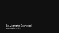 Cpl. Johnathan Duartepool, Combat Logistics Battalion 8, Technology Operational Experimentation Exercise 2022 (Interview)