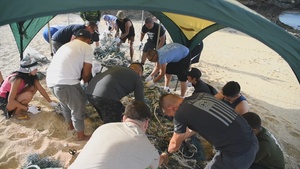 3d MLG Marines help protect endangered turtles-CLEAN