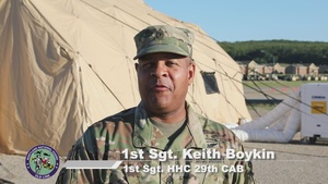 29th CAB Staff Spotlight: 1st Sgt. Keith Boykin