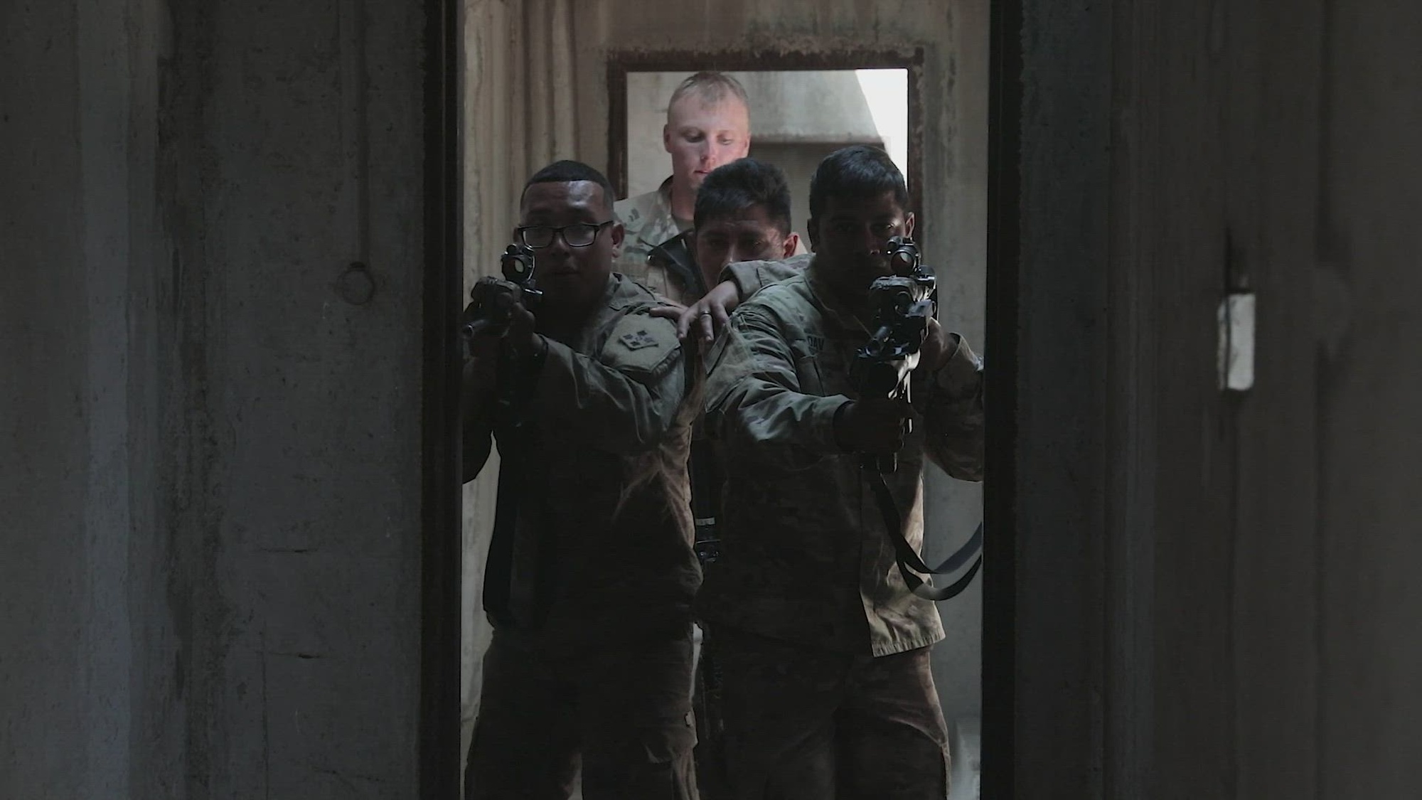 U.S. Army Capt. Luke Cox, commander of Bravo Company, 1st Battalion, 8th Infantry Regiment, 3rd Armored Brigade Combat Team, 4th Infantry Division; Sgt. 1st Class David Jones, senior operations officer of Charlie Company, 2nd Battalion, 4th Security Force Assistance Brigade; Lt. Col. Velin Kehayov, commander of 42nd Mechanized Battalion, 2nd Mechanized Brigade; and Ranger Aaron Mann, a British soldier assigned to Charlie Company, 1st Battalion, 1st Royal Irish Regiment, speak about increasing interoperability and readiness with allied forces during Exercise Platinum Lion 2022 at Novo Selo Training Area, Bulgaria, Aug. 3, 2022. Exercise Platinum Lion is a Bulgarian-hosted multinational exercise designed to improve operational and tactical interoperability among allied nations.
(U.S. Army video by Spc. Justin Leva)