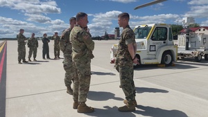 Marines with Marine Light Attack Helicopter Squadron (HMLA) 167 support exercise Northern Strike 22-2
