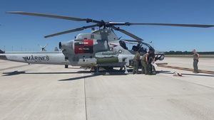 Marines with Marine Light Attack Helicopter Squadron (HMLA) 167 support exercise Northern Strike 22-2