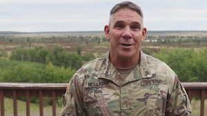 B-Roll - CW5 Nelligan speaks at Camp Grayling's Northern Strike