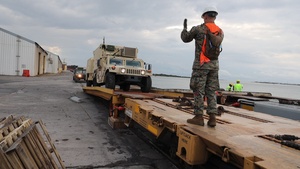 Combat Logistics Regiment 27 conducts railhead operations in support of Weapons and Tactics Instructor Course 1-23