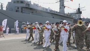 The 101st Band joins the 120th Romanian Navy Day celebration.