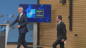 Press conference by NATO Secretary General and Mr. Albin Kurti from Kosovo (opening remarks)
