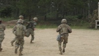 Soldiers clean lake water for consumption