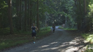 Getting those miles in at the Marine Corps Marathon Quantico 12k
