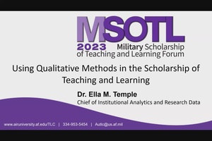 Using Qualitative Methods in the SoTL