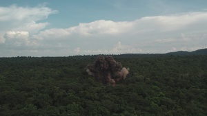 EOD Ordnance Detonation Aerial Footage
