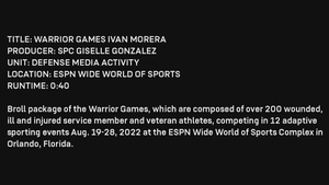 2022 Warrior -Games Ivan Morera Powerlifting B-Roll