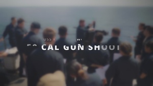 Sailors fire M2A1 .50 caliber machine gun