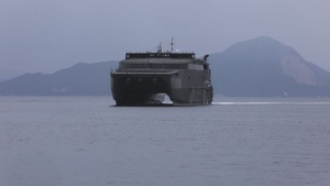 USNS Guam (T-HST-1) Docks at MCAS Iwakuni in support of ORIENT SHIELD 22