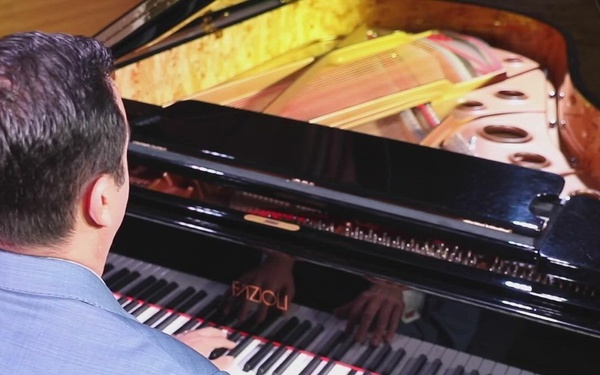 Maj. Ian Gindes, Illinois National Guard Officer and Concert Pianist