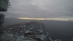USS George H.W. Bush (CVN 77) transits the Strait of Gibraltar