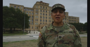 Capt. Nathan Salazar gives a shout-out to Michigan State University