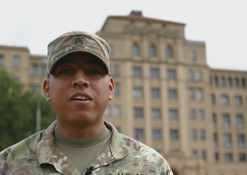 Staff Sgt. Ramiro Rangel gives shout-out to the Houston Texans