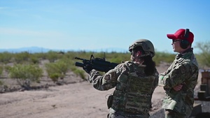 B-ROLL -- Arizona Heat Wave: 944th Fighter Wing Security Forces Conducts Heavy Weapons Training