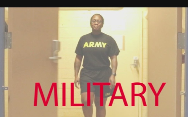 Sgt. 1st Class Miraine J. Hough competes for the title of EOA of the year