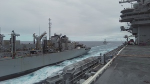 GHWB Sailors Participate in a Fueling-at-Sea Exercise