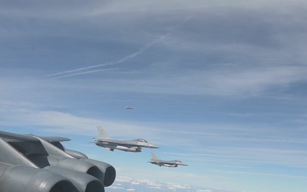 B-52s Integrate With German and Belgian Air Forces - B-Roll